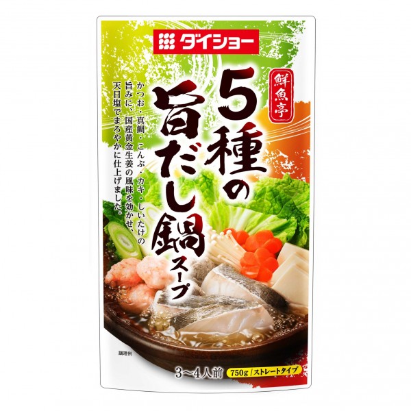 DAISHO 鮮魚亭五重鮮火鍋湯底 (鰹魚/鯛魚/昆布/蠔/香菇) 